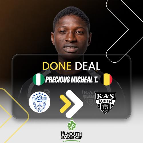 DONE DEAL: MICHAEL PRECIOUS T COMPLETES MOVE TO K.A.S. EUPEN!