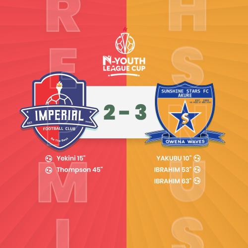 IMPERIAL FOOTBALL CLUB VS Sunshine Stars F.C. (U19) WEEK 1