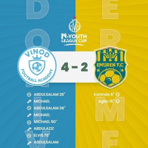 VINOD FOOTBALL ACADEMY VS Emuren Football Club WEEK 6