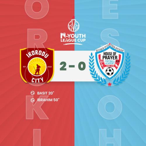 Ikorodu City Football Academy vs HOUSE OF PRAYER ASSEMBLY FOOTBALL ACADEMY week 6