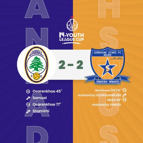 DANNAZ FC VS Sunshine Stars F C U19 week10